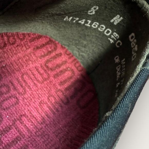 Munro Womens 8N Fabric Leather Loafer Comfort Shoes Casual Navy Black Stretchy - Picture 11 of 12